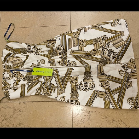 NWT VERSACE Jeans Denim Dress XXS - Picture 5 of 9